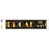 Broadway Theater Novelty Narrow Sticker Decal