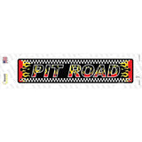 Pit Road Racing Flames Novelty Narrow Sticker Decal