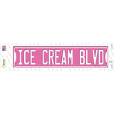 Ice Cream Blvd Novelty Narrow Sticker Decal
