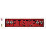 Pit Stop Novelty Narrow Sticker Decal