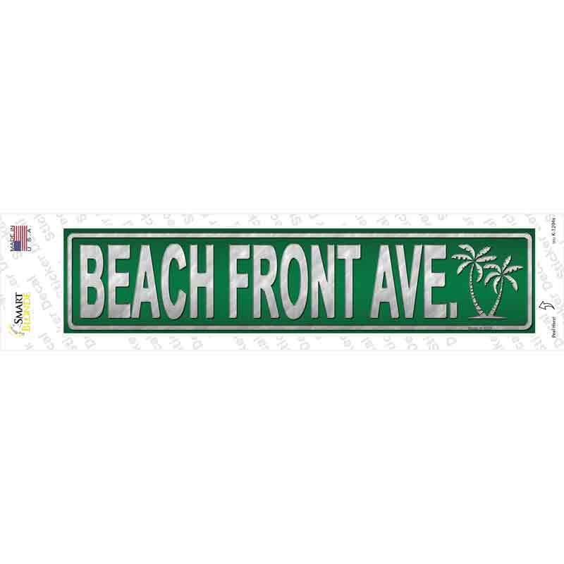 Beach Front Ave Novelty Narrow Sticker Decal