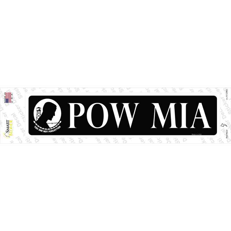 POW MIA Novelty Narrow Sticker Decal