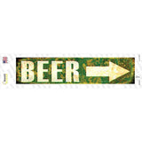 Beer to the Right Novelty Narrow Sticker Decal