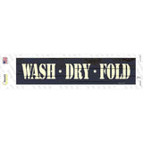 Wash Dry Fold Novelty Narrow Sticker Decal