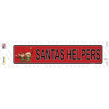 Santas Helper Novelty Narrow Sticker Decal
