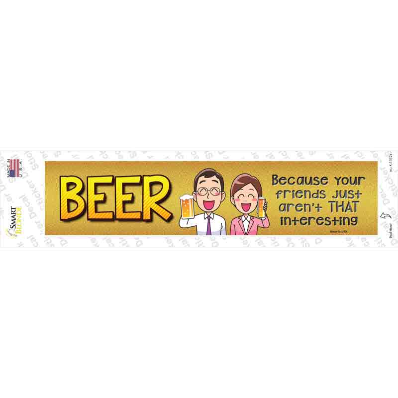 Beer Novelty Narrow Sticker Decal
