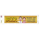 Beer Novelty Narrow Sticker Decal