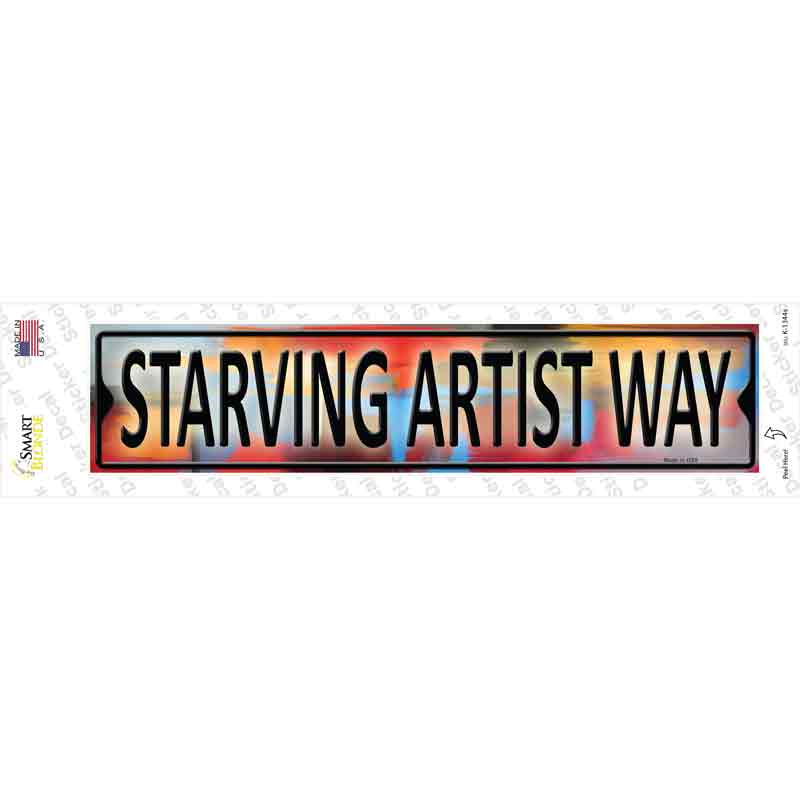 Starving Artist Way Novelty Narrow Sticker Decal