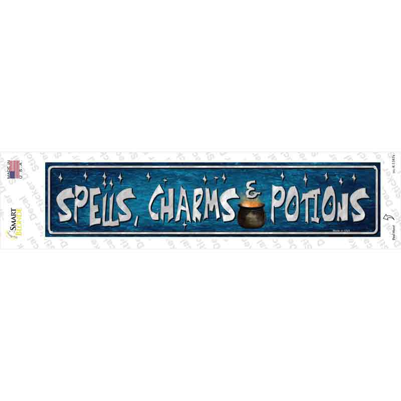 Spells Charms Potion Novelty Narrow Sticker Decal