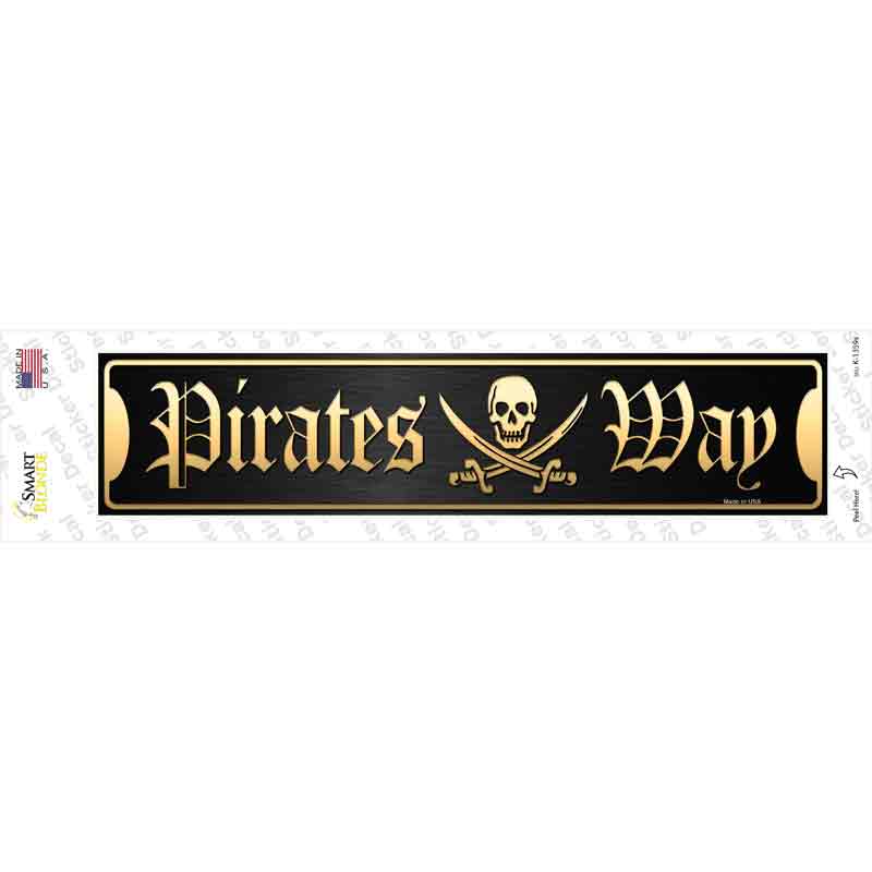 Pirates Way Novelty Narrow Sticker Decal