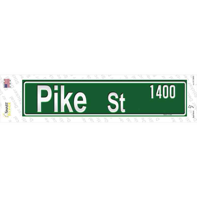 Pike St 1400 Novelty Narrow Sticker Decal