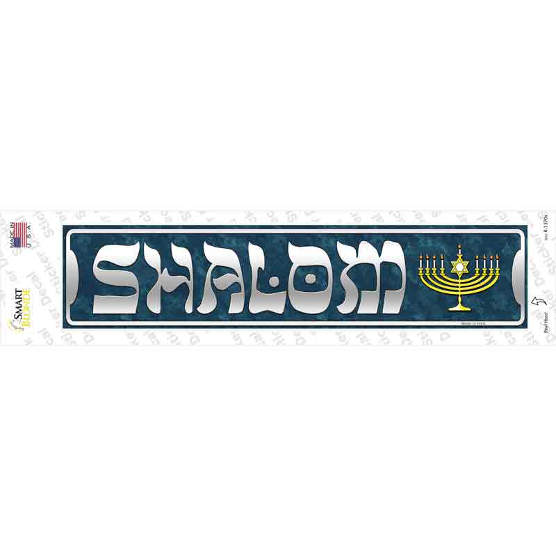 Shalom Novelty Narrow Sticker Decal