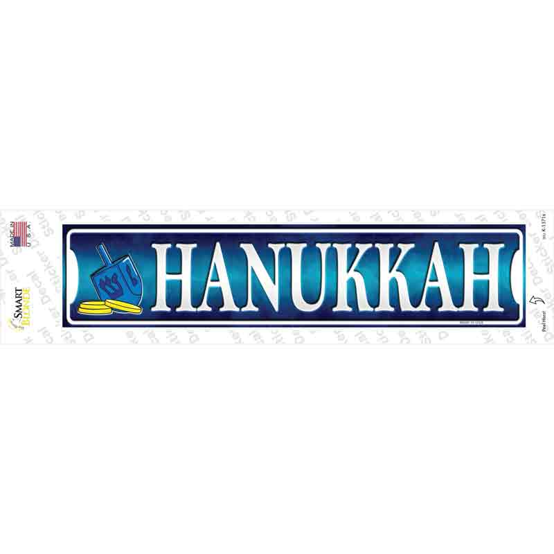 Hanukkah Novelty Narrow Sticker Decal