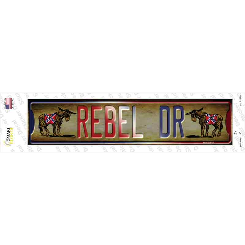 Rebel Drive Novelty Narrow Sticker Decal