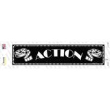 Action Home Theater Novelty Narrow Sticker Decal