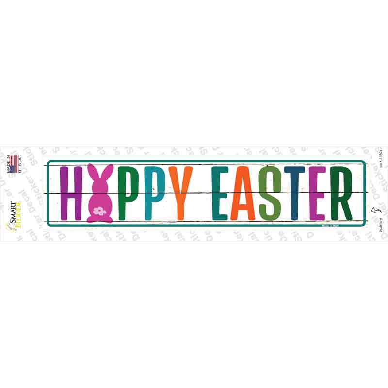 Happy Easter Novelty Narrow Sticker Decal