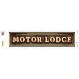 Motor Lodge Bulb Lettering Novelty Narrow Sticker Decal