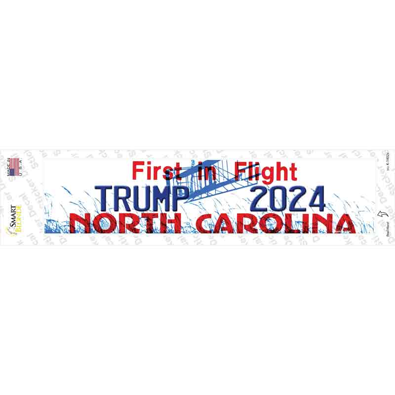 North Carolina Trump 2024 Novelty Narrow Sticker Decal