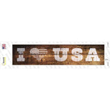 I Love USA Novelty Narrow Sticker Decal