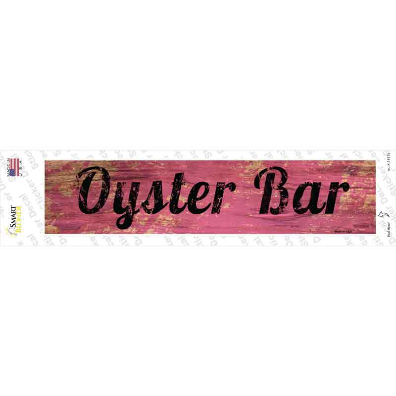 Oyster Bar Novelty Narrow Sticker Decal