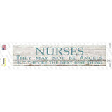 Nurses May Not Be Angels Novelty Narrow Sticker Decal