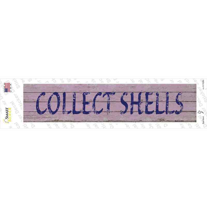 Collect Shells Novelty Narrow Sticker Decal