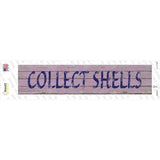 Collect Shells Novelty Narrow Sticker Decal