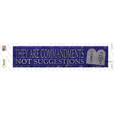 They Are Commandments Novelty Narrow Sticker Decal