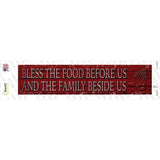 Bless The Food Before Us Novelty Narrow Sticker Decal