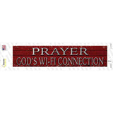 Prayer Gods Wifi Connection Novelty Narrow Sticker Decal