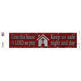 Bless This House Novelty Narrow Sticker Decal