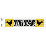 Chicken Crossing Novelty Narrow Sticker Decal
