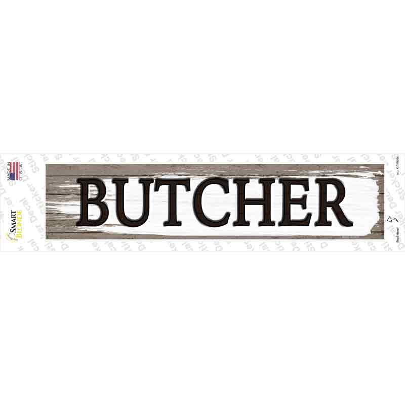 Butcher Novelty Narrow Sticker Decal