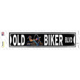 Old Biker Novelty Narrow Sticker Decal