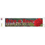 Even A Rose Has Thorns Novelty Narrow Sticker Decal