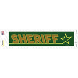 Sheriff Novelty Narrow Sticker Decal