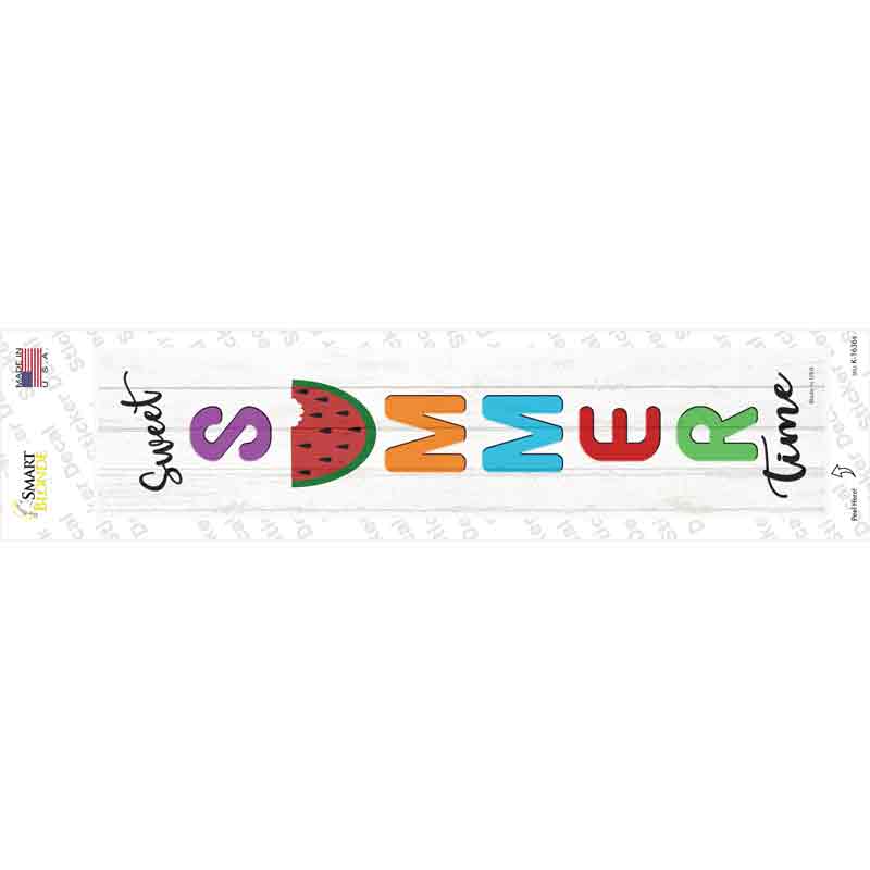 Sweet Summer Time Novelty Narrow Sticker Decal