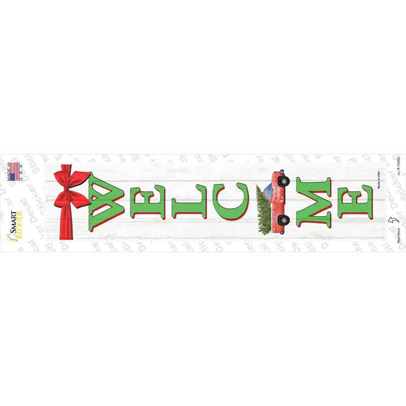 Winter Welcome Novelty Narrow Sticker Decal