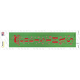 Merry Christmas Green Novelty Narrow Sticker Decal