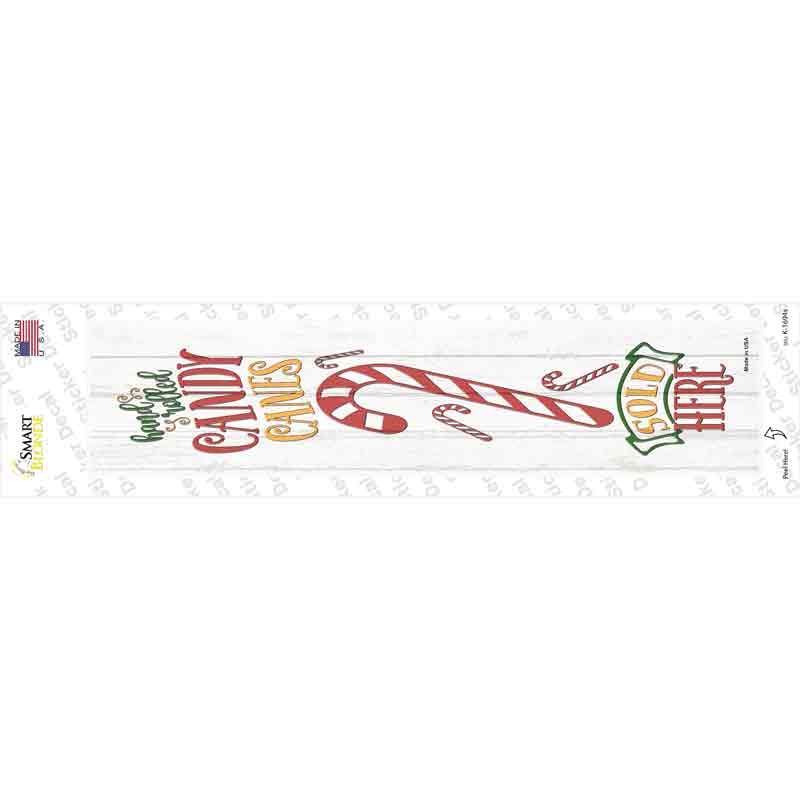 Candy CaSold Here White Novelty Narrow Sticker Decal