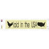 Laid In The USA Novelty Narrow Sticker Decal