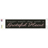 Grateful Heart Novelty Narrow Sticker Decal