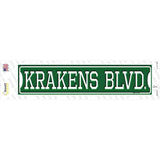 Krakens Blvd Novelty Narrow Sticker Decal