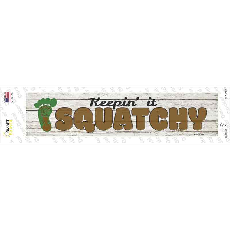 Squatchy Novelty Narrow Sticker Decal