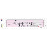 Happiness Homemade Novelty Narrow Sticker Decal