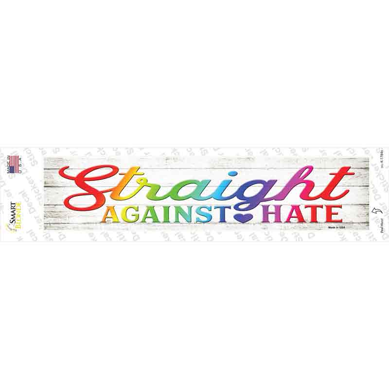 Straight Against Hate Novelty Narrow Sticker Decal