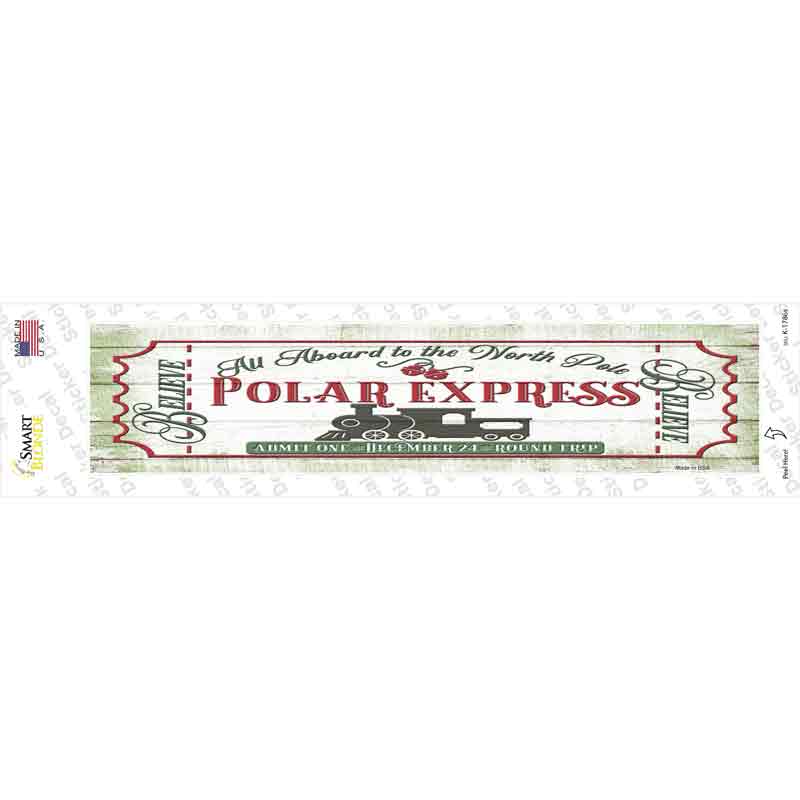 All Abord the Polar Express Novelty Narrow Sticker Decal