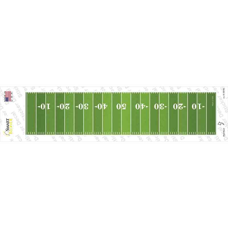 Football Field Novelty Narrow Sticker Decal