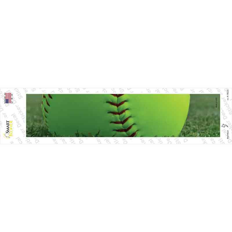 Softball Threads Novelty Narrow Sticker Decal