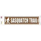 Sasquatch Trail Novelty Narrow Sticker Decal